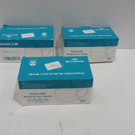 4 x Sansin Disposable Medical Face Mask 50 Pieces