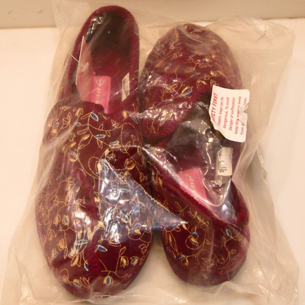 Dunlop Bluebell Slipper Burgundy Size 4