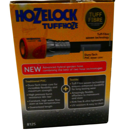 Hozelock 8125 8000 Tuffhoze Hybrid Garden Hose