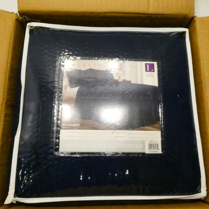 Lush Decor Ruffle Skirt Bedspread Set - 3-Piece Luxurious Farmhouse Bedding - El