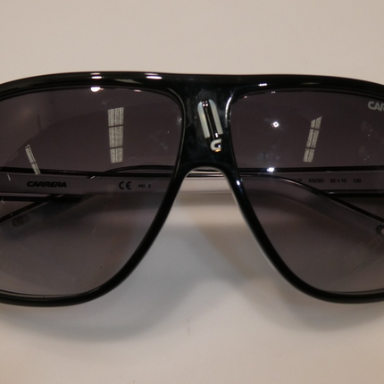 Carrera Men's CARRERA 27 Sunglasses, Black Crystal White Grey, 62 mm