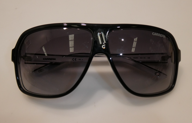Carrera Men's CARRERA 27 Sunglasses, Black Crystal White Grey, 62 mm