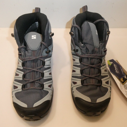 Salomon Women's X Ultra Pioneer Mid GTX Hiking Shoe, Ebony/Stormy Weather 6US