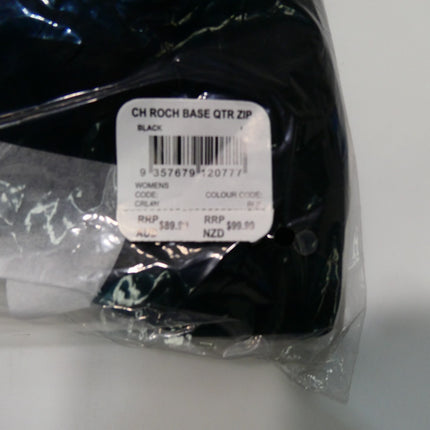 Champion Womens CH ROCH BASE QTR ZIP Jackets, Black, Large US