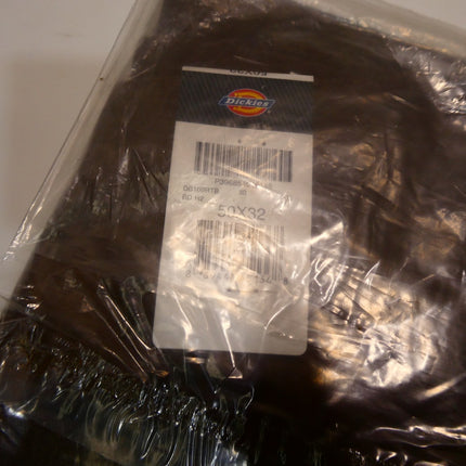 Dickies Men's Bib Overall, Rinsed Timber, 50W x 32L