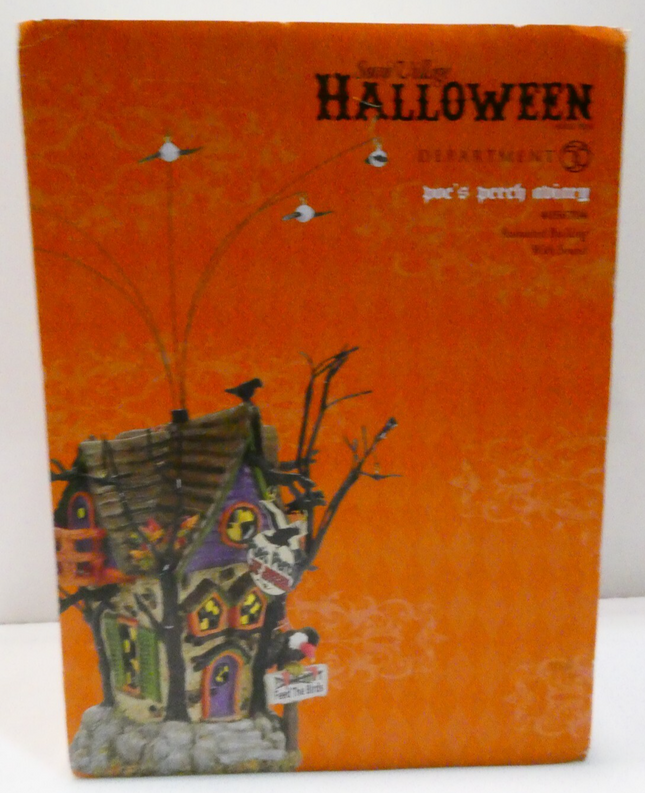 Department 56S Snow Village Halloween , Poe's Percy Avairg 44056704 Animated Bui