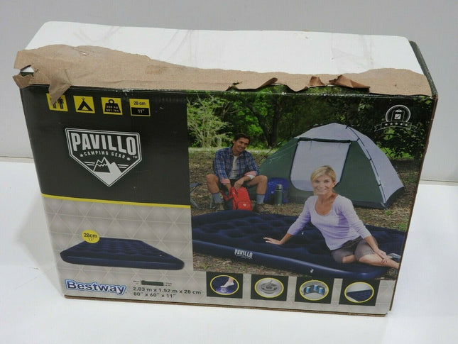 Bestway Pavillo™ 80" x 60" x 11"/2.03m x 1.52m x 28cm Airbed Queen Built-in Foot