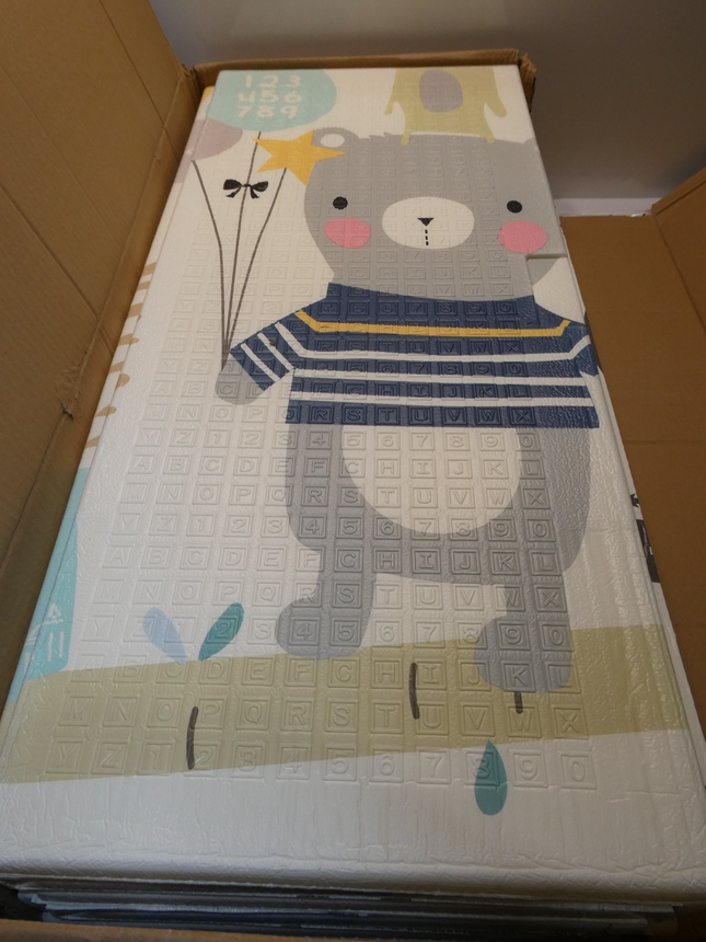 Infant Shining Baby Playmat Children Reversible Crawling XPE Foam Mat Large Size