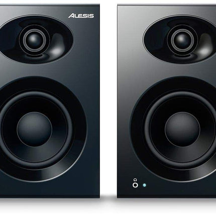 Alesis Elevate 4 |Pair of 50 W Powered Desktop Studio or Gaming Wired Speakers