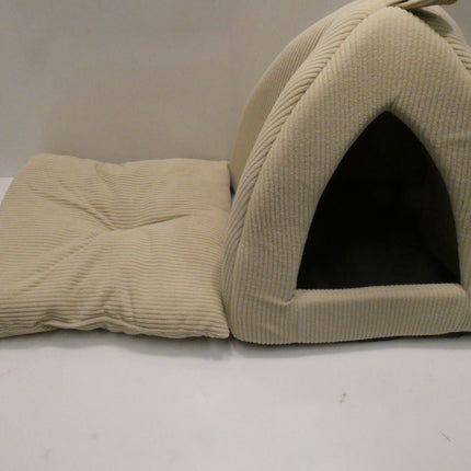 Pet Tent-Soft Bed for Dog and Cat by Best Pet Supplies - Beige Corduroy