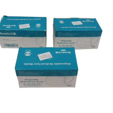 4 x Sansin Disposable Medical Face Mask 50 Pieces