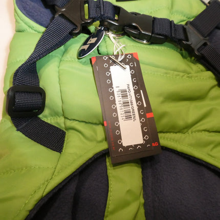 Puppia Smart Tag PAPD-VT1366 Authentic Mountaineer II Winter Vest, Green - Large