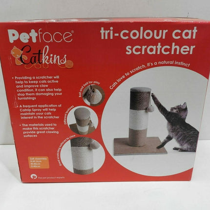 Petface Tri Colour Cat Scratcher