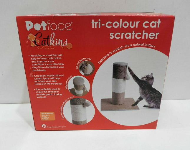 Petface Tri Colour Cat Scratcher