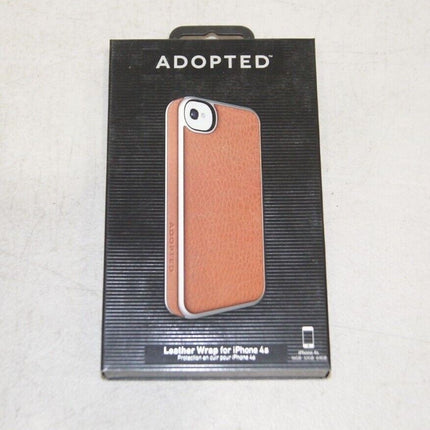 Adopted Leather Wrap Case for iPhone 4 - Hazel/Silver