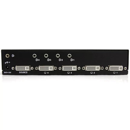 StarTech.com 4 Port DVI Video Splitter with Audio Video/Audio Splitter ST124DVIA