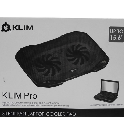 KLIM Pro - The Laptop Cooler for Professionals - Laptop PC Support 10” to 15,6”