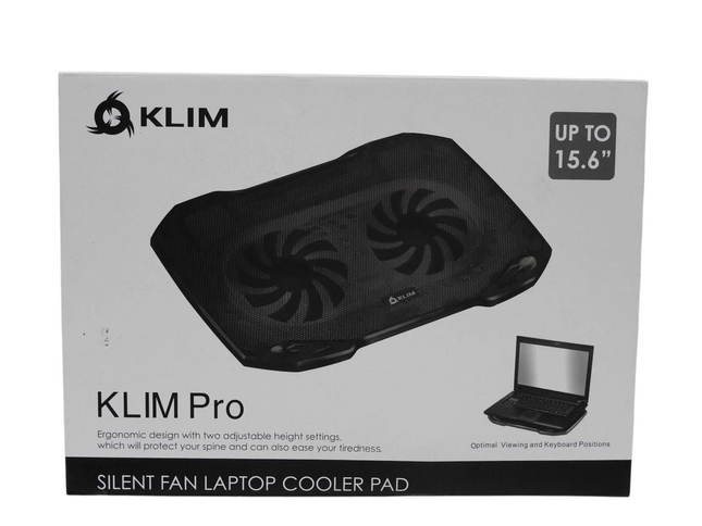 KLIM Pro - The Laptop Cooler for Professionals - Laptop PC Support 10” to 15,6”