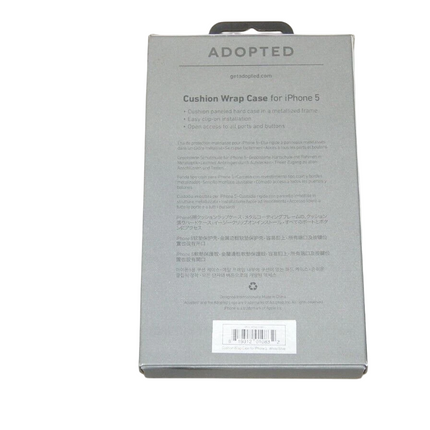 Adopted Cushion Wrap Case for iPhone 5 - White/ Silver