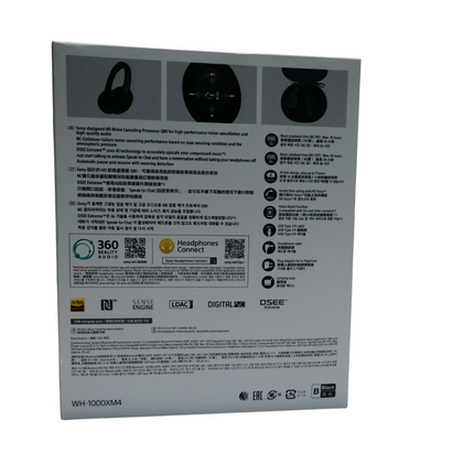 Sony WH-1000XM4 Wireless Premium Noise Canceling Ear-Cup Headphones - Black