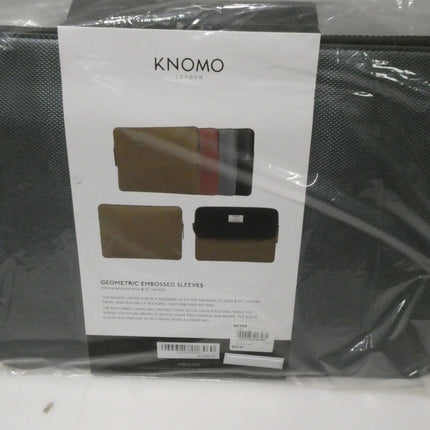 Knomo Embossed 13" Laptop Sleeve, Slim, Lightweight Leather Laptop Sleeve Compat