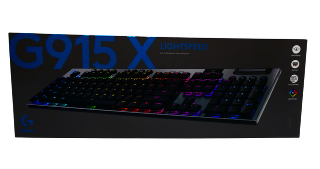 Logitech G915 X LIGHTSPEED Low-Profile Wireless Gaming Keyboard Black