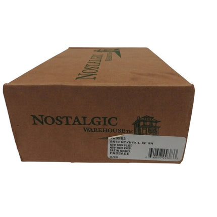 Nostalgic Warehouse 709383 New York Plate Passage New York Door Knob