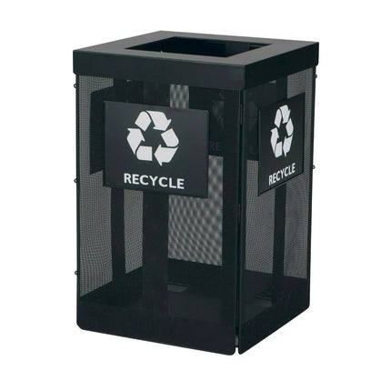 Safco Products 9936BL KD Trash Can - Black