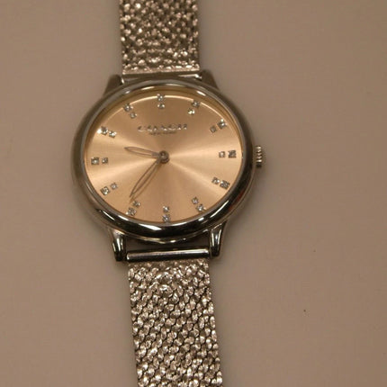 Coach Women's Chelsea 14504216 Qtz Basic Slim Watch, Carnation Gold Dial, 32mm