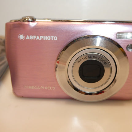 AgfaPhoto Realishot 8 x Optical Zoom 18MP CMOS Digital Camera - Pink