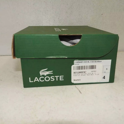 Lacoste Carnaby Evo BL 3 Black Synthetic Trainers Shoes - 5 US