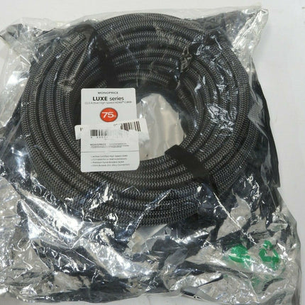 Monoprice HDMI High Speed Active Cable - 75 Feet - Gray, 4K@60Hz, 18Gbps, HDR, 2
