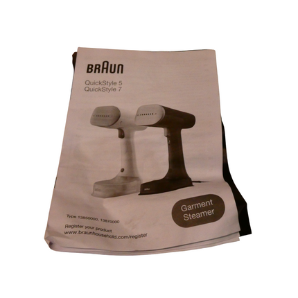 Braun QuickStyle 7 GS7077BK Handheld Garment Steamer 1600W 250ml Black