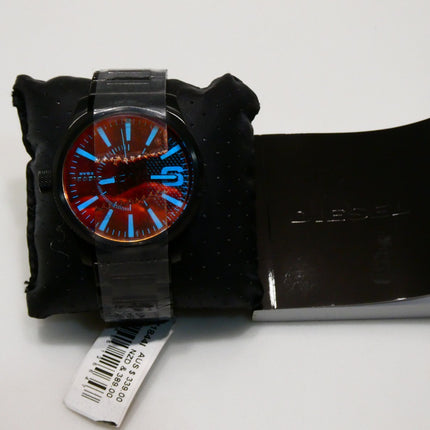 Diesel Stainless Steel Analog Black Dial Men Watch-Dz1844, Black Band