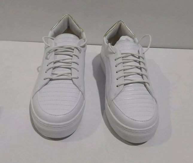 Senso Women's Andy III Leather Trainers - White/Gold 39 EU