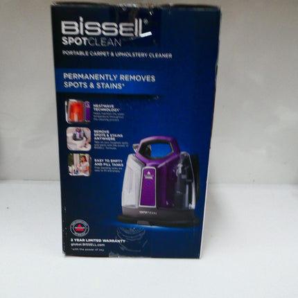 BISSELL SpotClean 36984 Portable Carpet and Upholstery Spot Cleaner, Purple