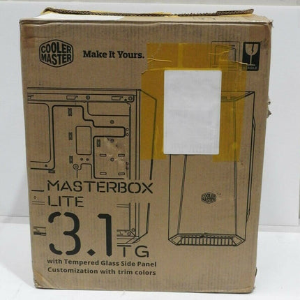 Cooler Master MasterBox Lite 3.1 TG Micro-ATX Case with Dark Mirror Design Black