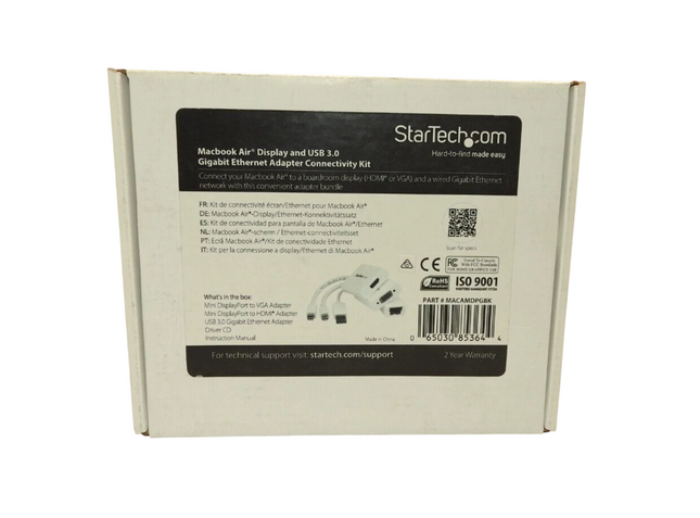 StarTech MACAMDPGBK MacBook Air Accessory Kit