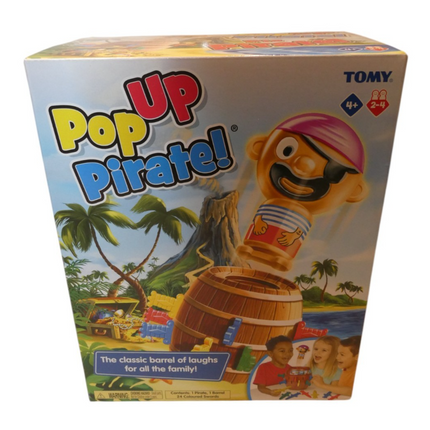 TOMY T7028 Pop Up Pirate Action Game, 10.8 Inches Brown