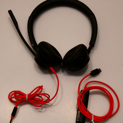 Poly by Plantronics - Blackwire 3325 Wired Stereo On Ear Headset