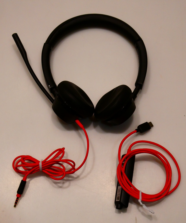 Poly by Plantronics - Blackwire 3325 Wired Stereo On Ear Headset