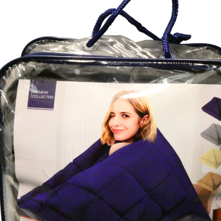 LUXOR Microfibre Weighted Blanket, Machine Washable Winter Blankets for Adults (