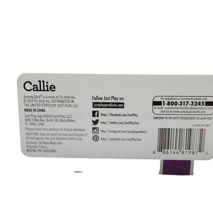 Journey Girls 18-Inch Callie Hand Painted Doll with Brown Hair and Brown Eyes