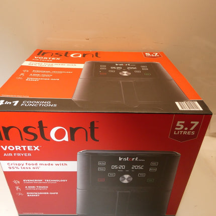 InstantBrands Vortex Digital Single Drawer Air Fryer with Easy to Use 4 Smart Pr