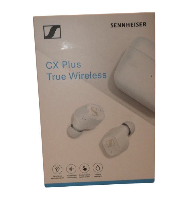 Sennheiser CX Plus Noise-Canceling True Wireless In-Ear Headphones (White)