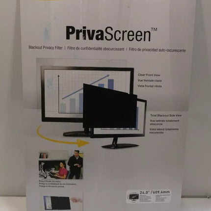Fellowes Privascreen 16:10 Blackout Privacy Filter, 24-Inch Size