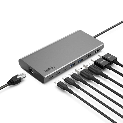 Belkin Connect Universal USB-C 8-in-1 Dual Display Core Hub w/Silicon Motion Tec