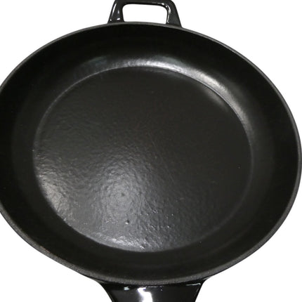 La Cuisine Cast Iron Skillet 10 in/26cm Round - Black