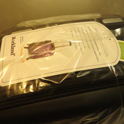 Rockland Titan Hardside Spinner Luggage, Black, Carry-On 19-Inch