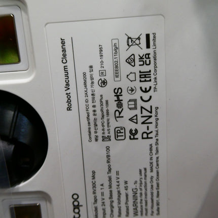 TP-Link Tapo RV30C Mop Robot Vacuum Cleaner, Suction Power 4200Pa, LiDAR Naviga